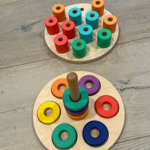 Lovevery ring stacker and peg board